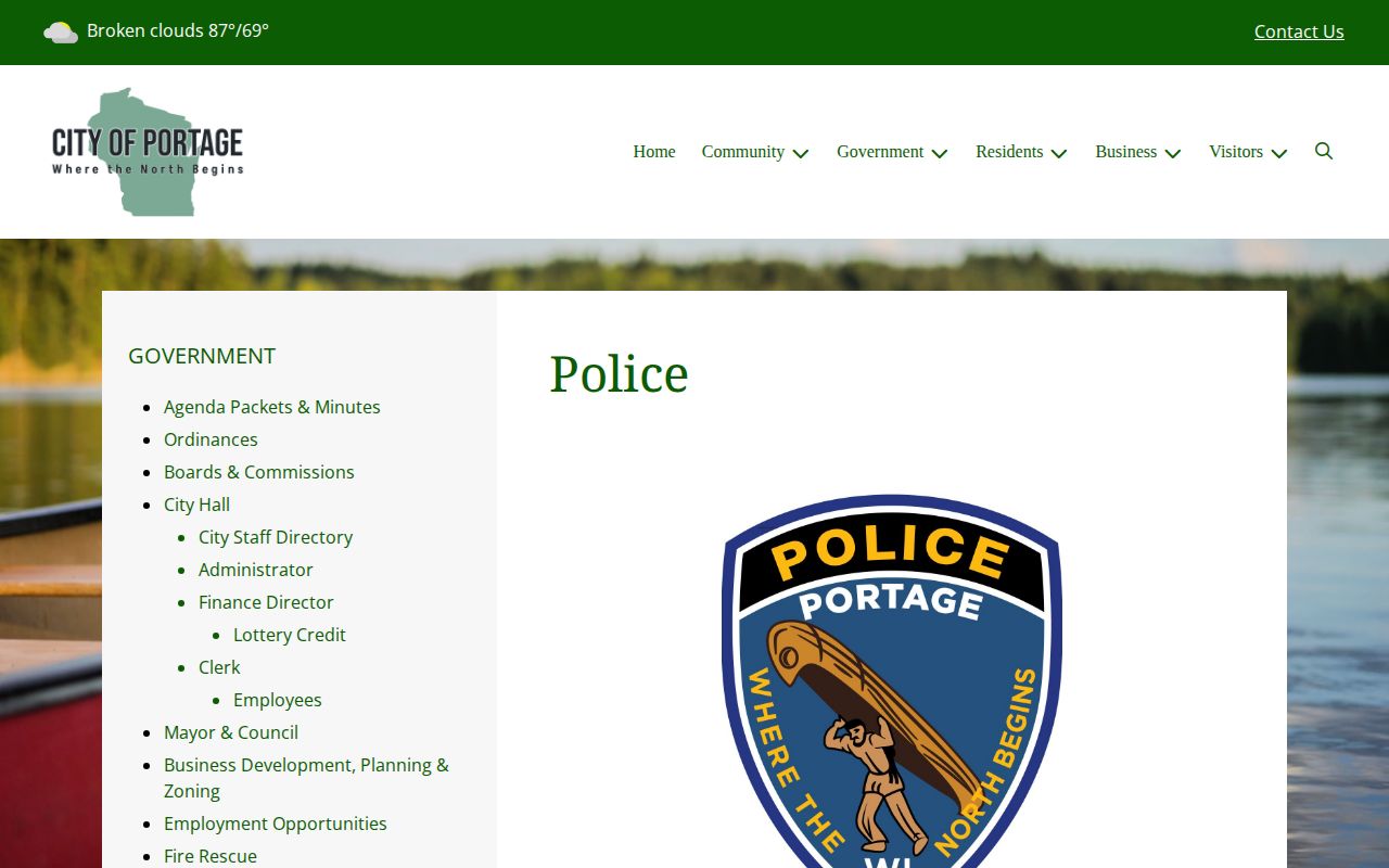 Portage police arrest and record information